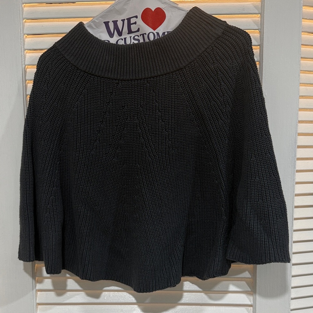 GAP Charcoal Grey Sweater poncho/smock